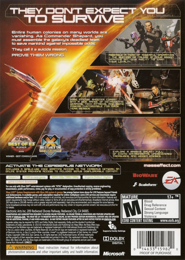 Mass Effect 2 - back