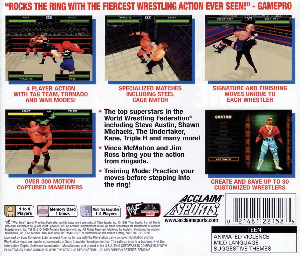 WWF Warzone [Greatest Hits] - back