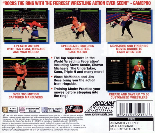 WWF Warzone [Greatest Hits] - back
