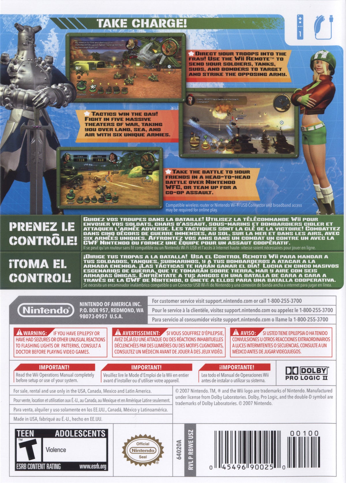 Battalion Wars 2 - back