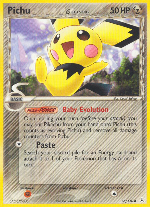 Pichu (Delta Species) - 76/110 - LP - front