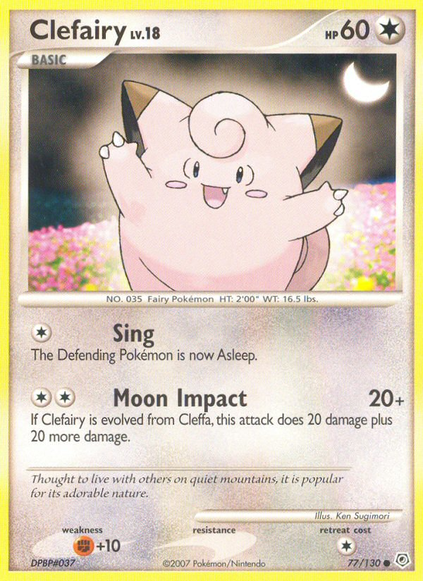 Clefairy - 77/130 (Reverse Holofoil) - MP - front