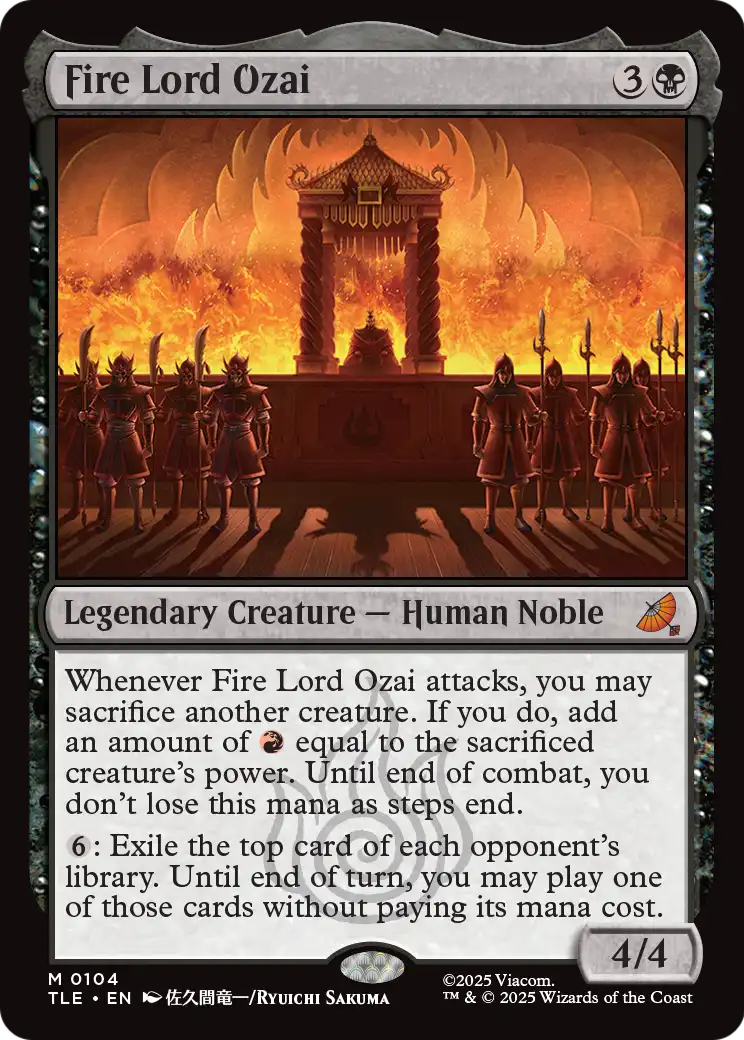 Fire Lord Ozai (104) - NM - front