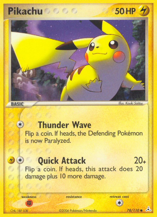 Pikachu - 78/110 - NM - front