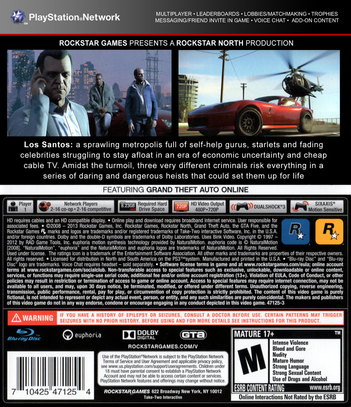 Grand Theft Auto V - back