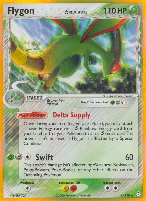 Flygon (Delta Species) - 7/110 (Holofoil) - LP - front