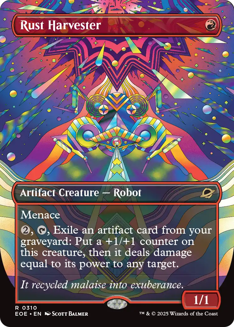Rust Harvester (310) - BORDERLESS - FULL ART (Foil) - NM - front