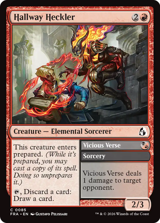 Hallway Heckler // Vicious Verse (85) - NM - front