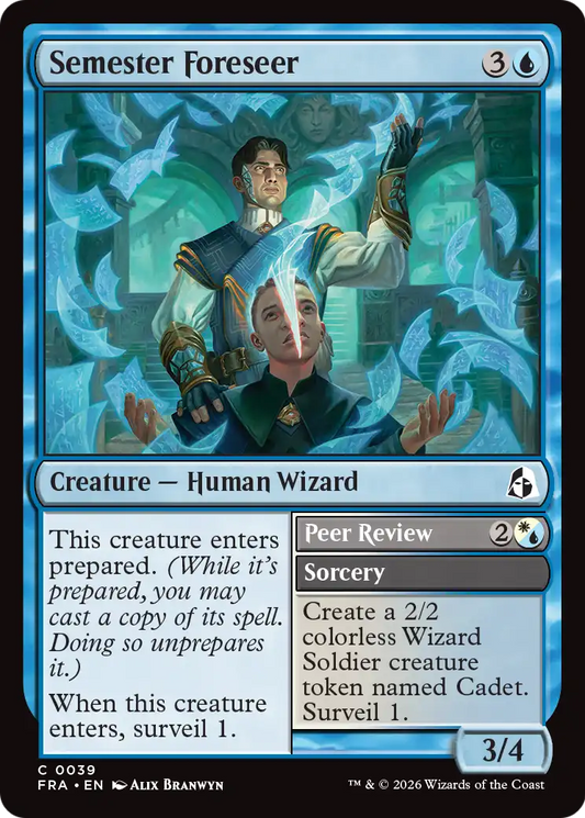 Semester Foreseer // Peer Review (39) - NM - front