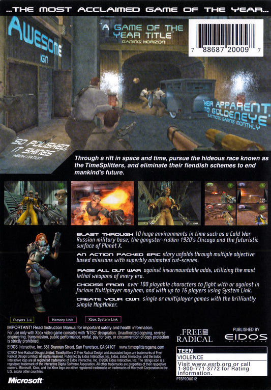 Time Splitters 2 - back