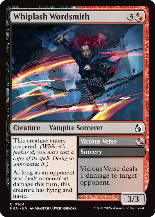 Whiplash Wordsmith // Vicious Verse (164) - NM - front