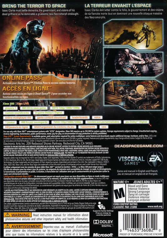 Dead Space 2 - back