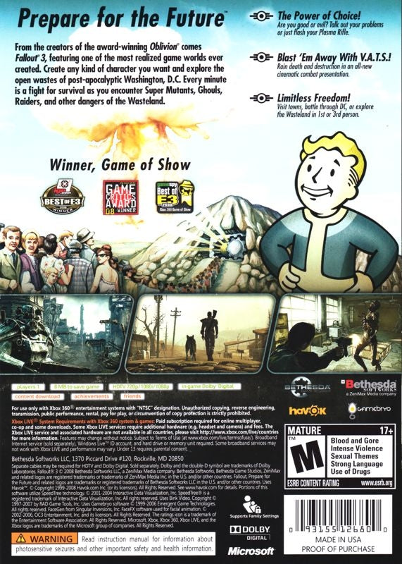 Fallout 3 - back