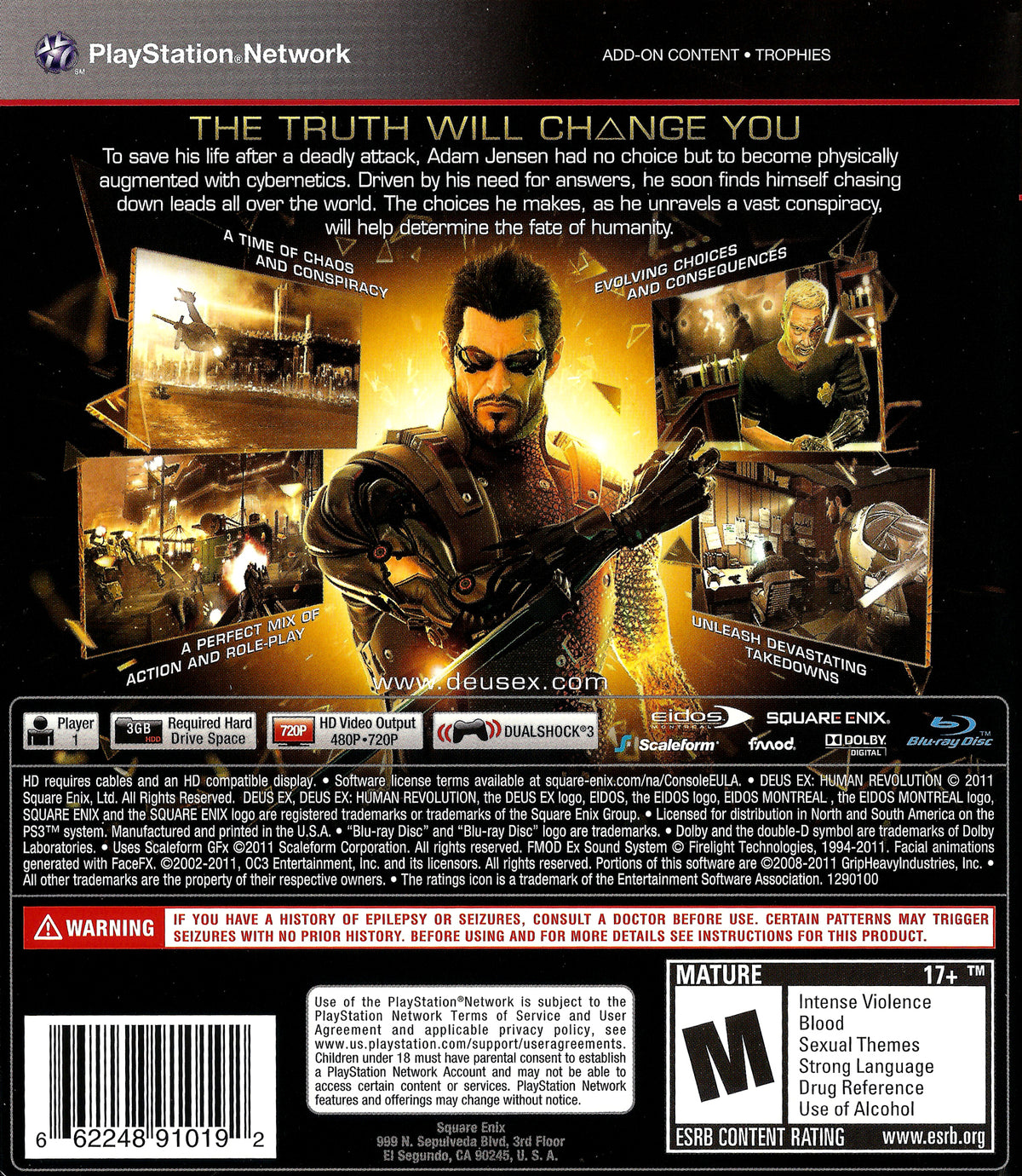 Deus Ex: Human Revolution - back