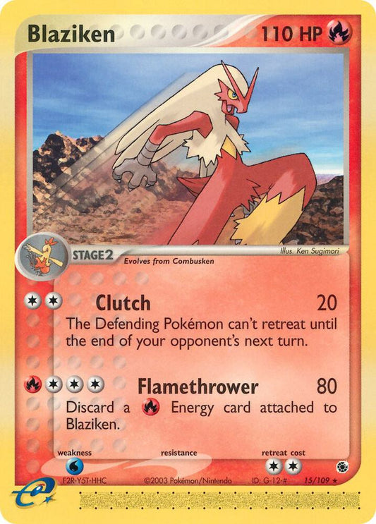 Blaziken - 15/109 - LP - front