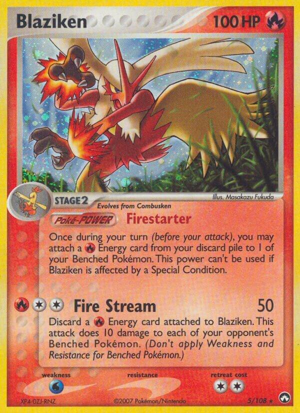 Blaziken - 5/108 (Holofoil) - LP - front