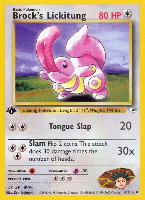 Brock's Lickitung - 041/132 (Unlimited) - LP - front