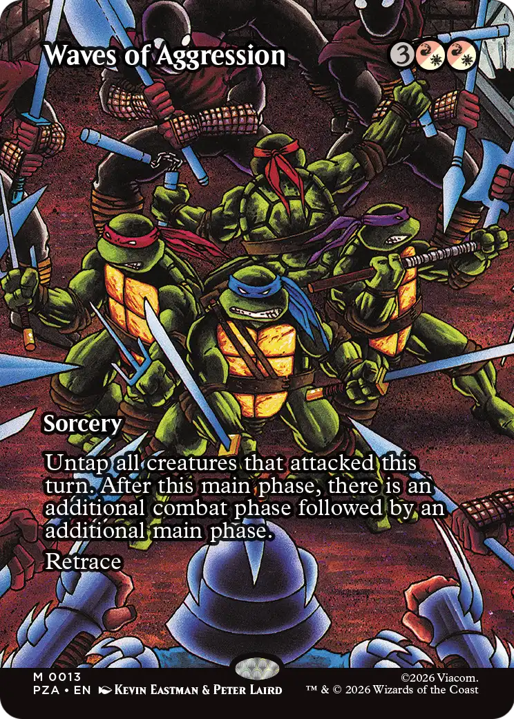 Waves of Aggression (13) - BORDERLESS - FULL ART - NM - front