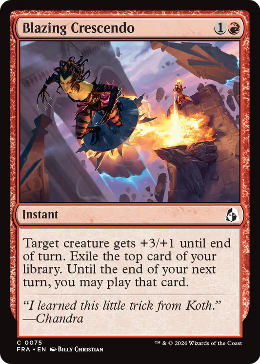 Blazing Crescendo (75) - NM - front