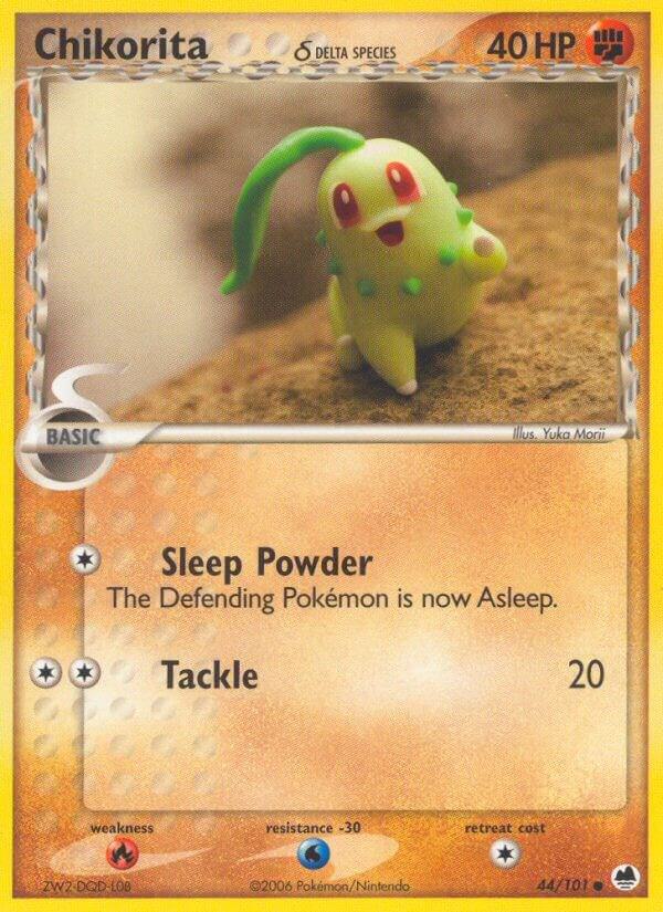 Chikorita (Delta Species) - 44/101 - LP - front