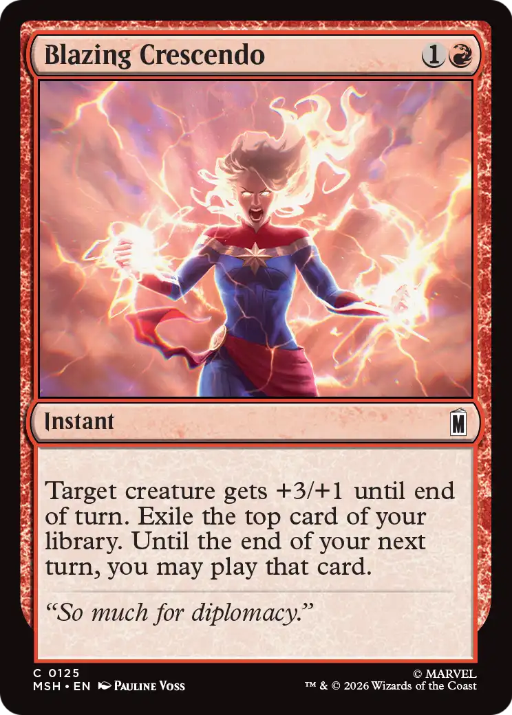 Blazing Crescendo (125) (Foil) - NM - front