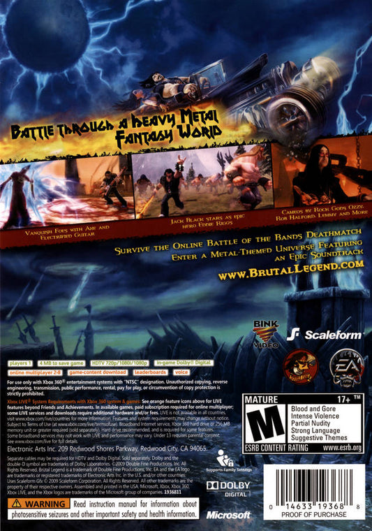 Brutal Legend - back