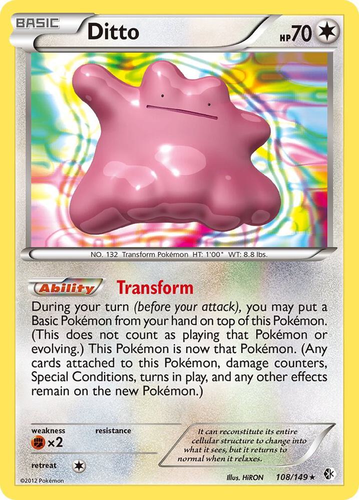 Ditto - 108/149 (Holofoil) - DM - front