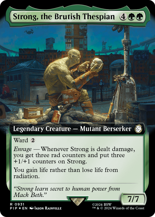 Strong, the Brutish Thespian (931) - EXTENDED ART (Foil) - NM - front