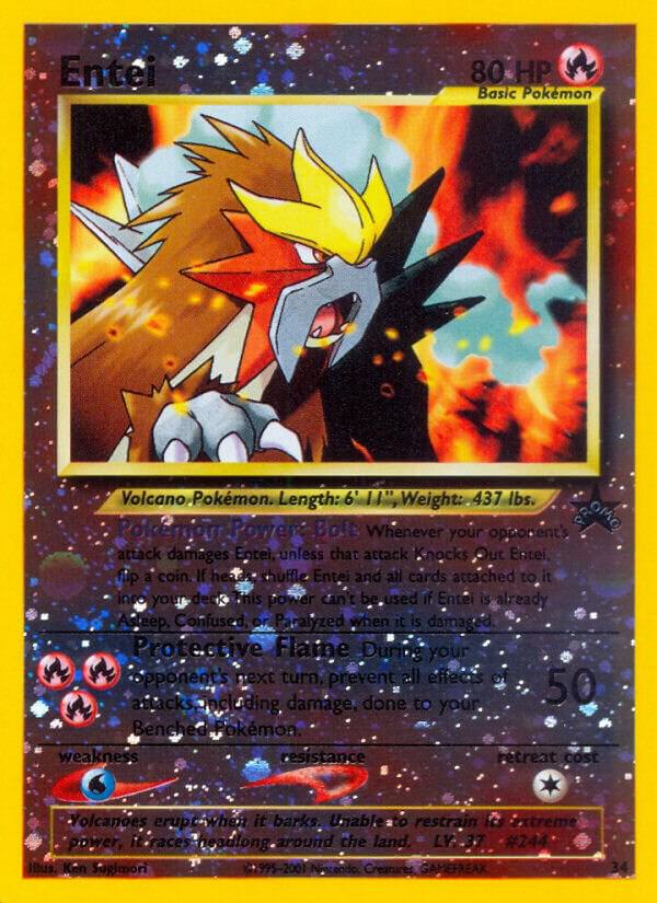 Entei - 34/53 (Reverse Holofoil) - LP - front