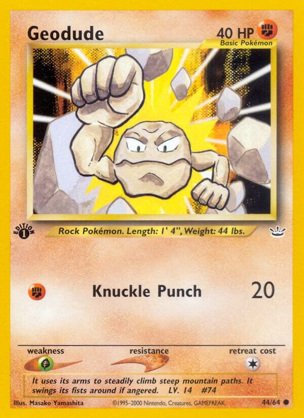 Geodude - 44/64 (Unlimited) - LP - front