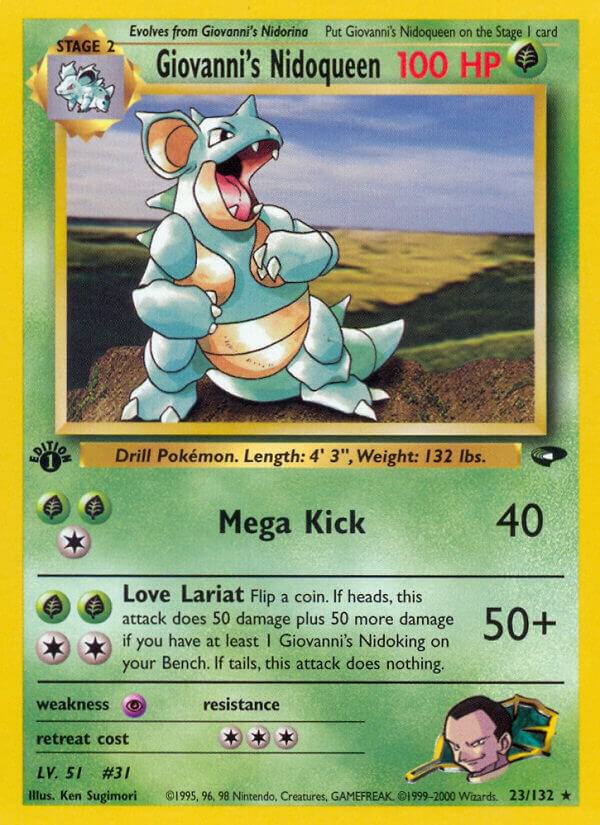 Giovanni's Nidoqueen - 023/132 (1st Edition) - NM - front