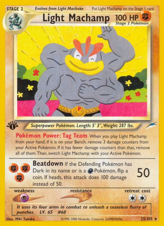 Light Machamp - 025/105 (Unlimited) - HP - front