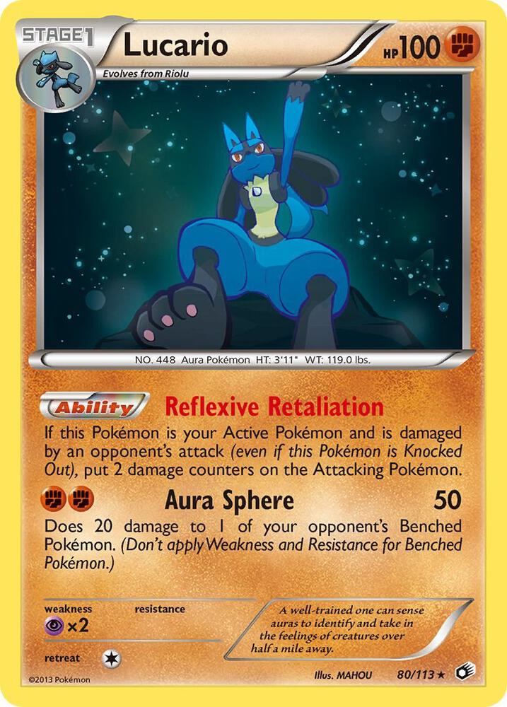 Lucario - 80/113 (Holofoil) - MP - front