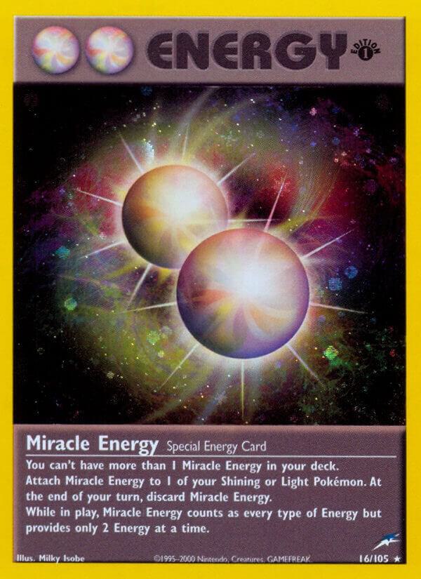 Miracle Energy - 016/105 (Unlimited Holofoil) - LP - front