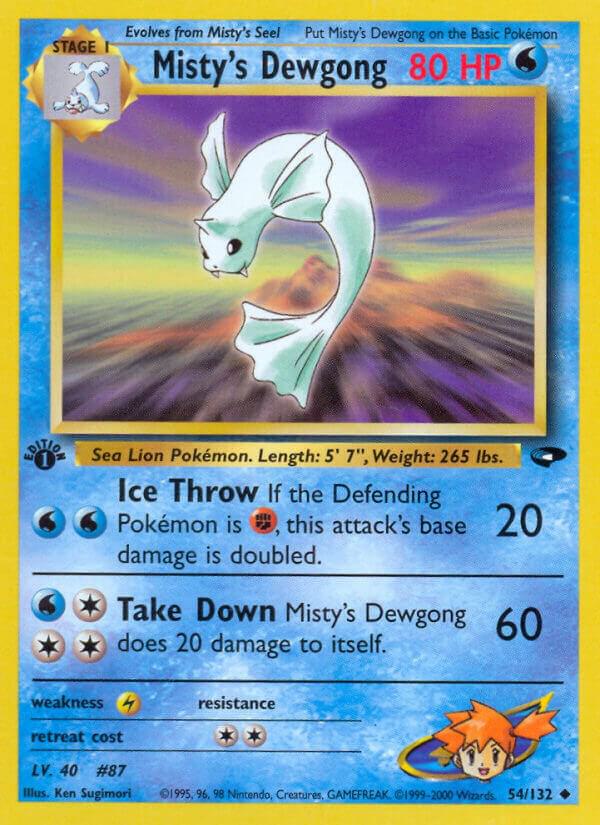 Misty's Dewgong - 054/132 (Unlimited) - LP - front