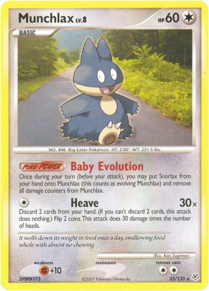 Munchlax - 33/130 - LP - front