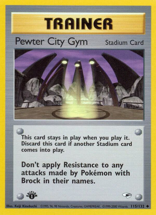 Pewter City Gym - 115/132 (Unlimited) - LP - front