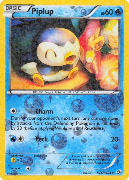 Piplup - RC6/RC25 (Holofoil) - HP - front