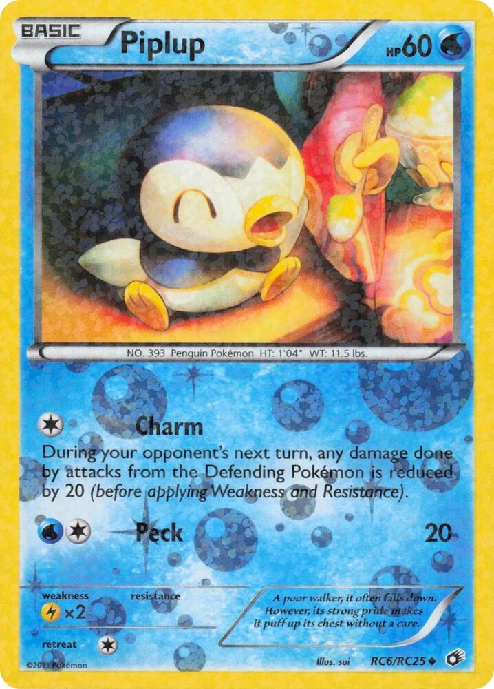 Piplup - RC6/RC25 (Holofoil) - HP - front