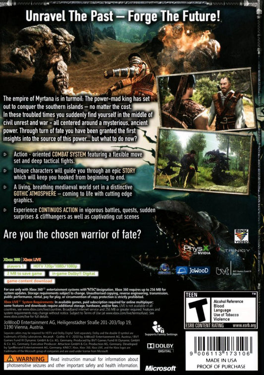 Arcania: Gothic IV - back