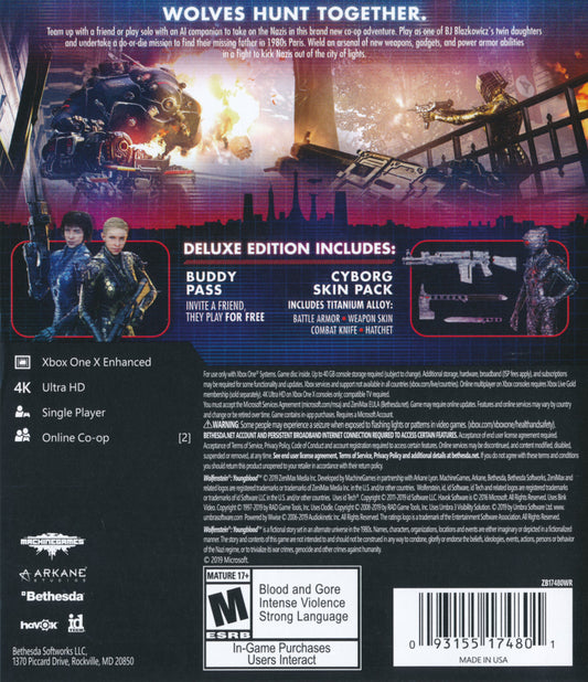 Wolfenstein Youngblood [Deluxe Edition] - back