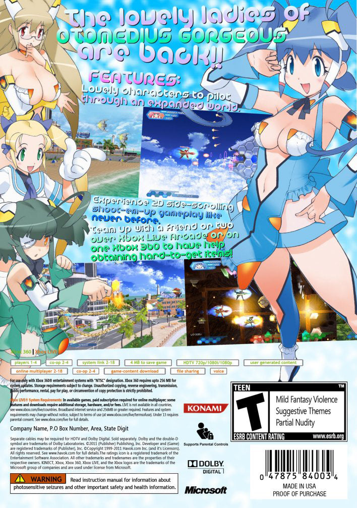 Otomedius Excellent - back