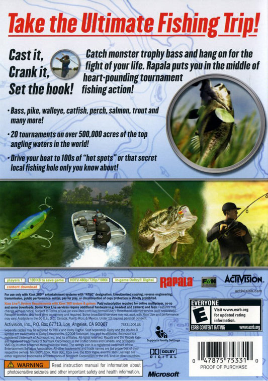 Rapala For Kinect - back