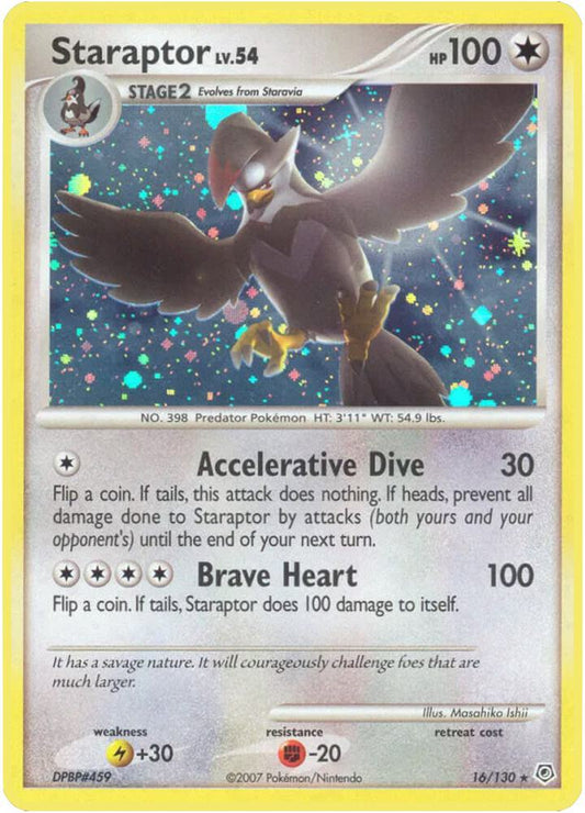 Staraptor - 16/130 (Holofoil) - HP - front
