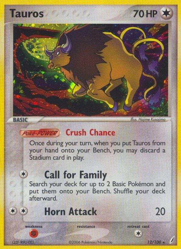 Tauros - 12/100 (Reverse Holofoil) - LP - front