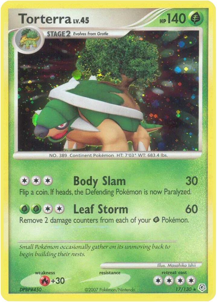 Torterra - 17/130 (Holofoil) - LP - front