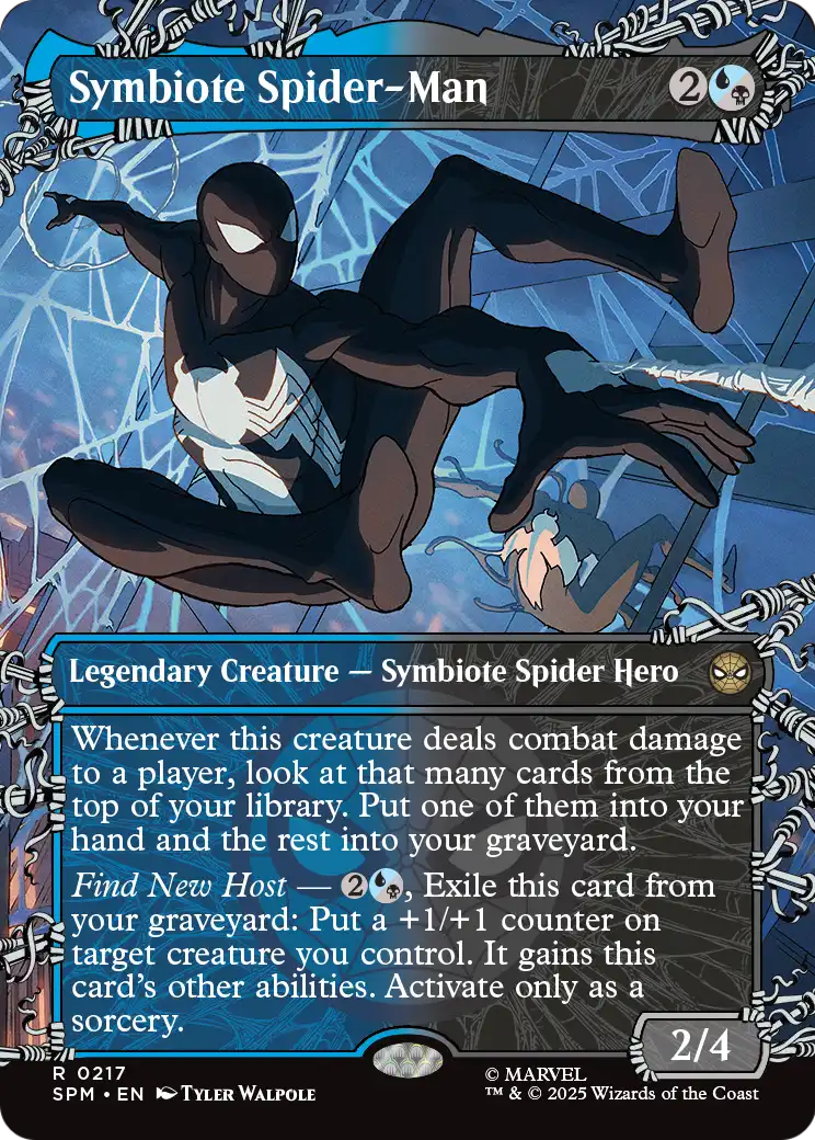 Symbiote Spider-Man (217) - BORDERLESS - FULL ART - NM - front
