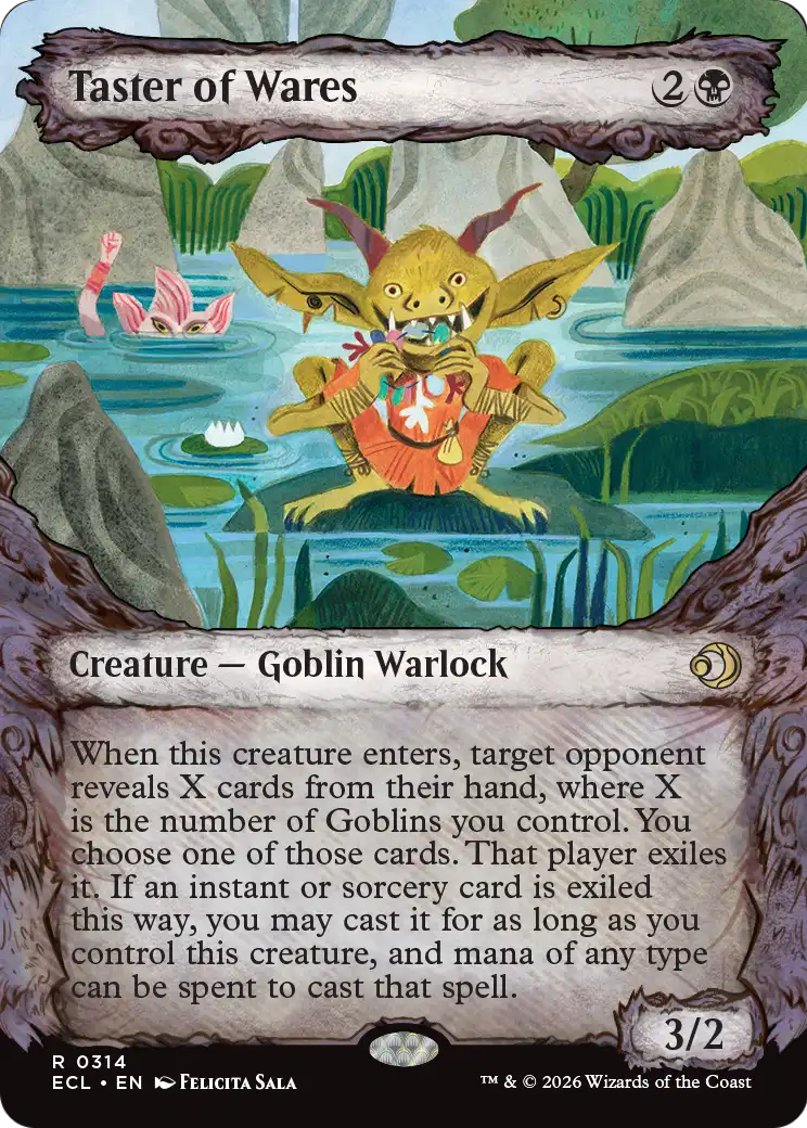 Taster of Wares (314) - BORDERLESS - NM - front