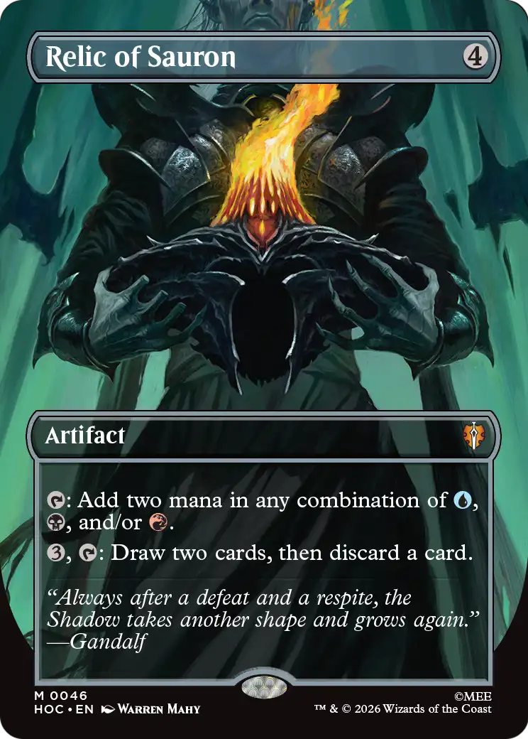 Relic of Sauron (46) - BORDERLESS (Foil) - NM - front