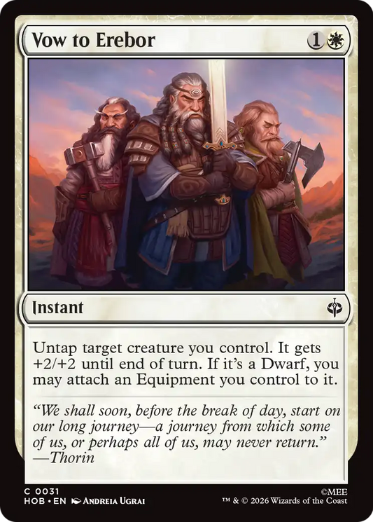 Vow to Erebor (31) - NM - front